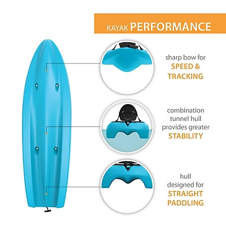 Hydros 8.4 Ft. Sit-On-Top Kayak, Glacier Blue Sponsored Lifetime Hydros 8.4 Ft. Sit-On-Top Kayak, Glacier Blue