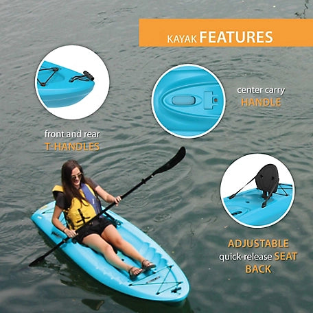 Hydros 8.4 Ft. Sit-On-Top Kayak, Glacier Blue Sponsored Lifetime Hydros 8.4 Ft. Sit-On-Top Kayak, Glacier Blue