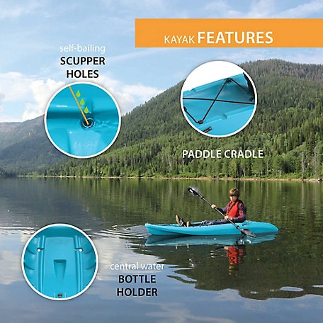 Hydros 8.4 Ft. Sit-On-Top Kayak, Glacier Blue Sponsored Lifetime Hydros 8.4 Ft. Sit-On-Top Kayak, Glacier Blue