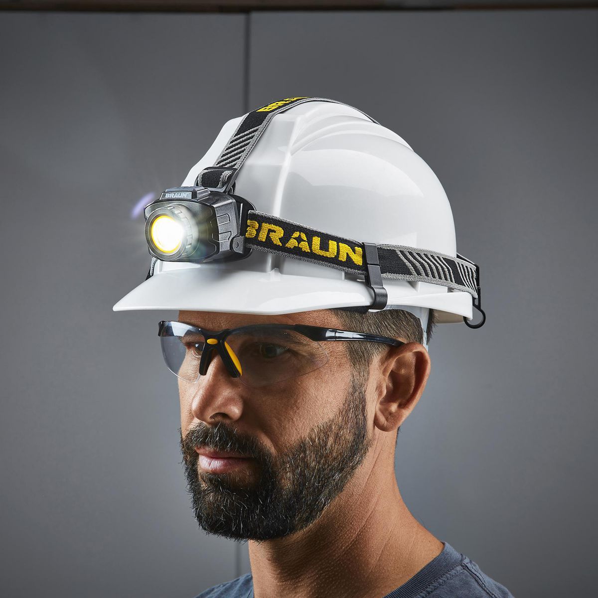 BRAUN 700 Lumen Adjustable Rechargeable LED Headlamp