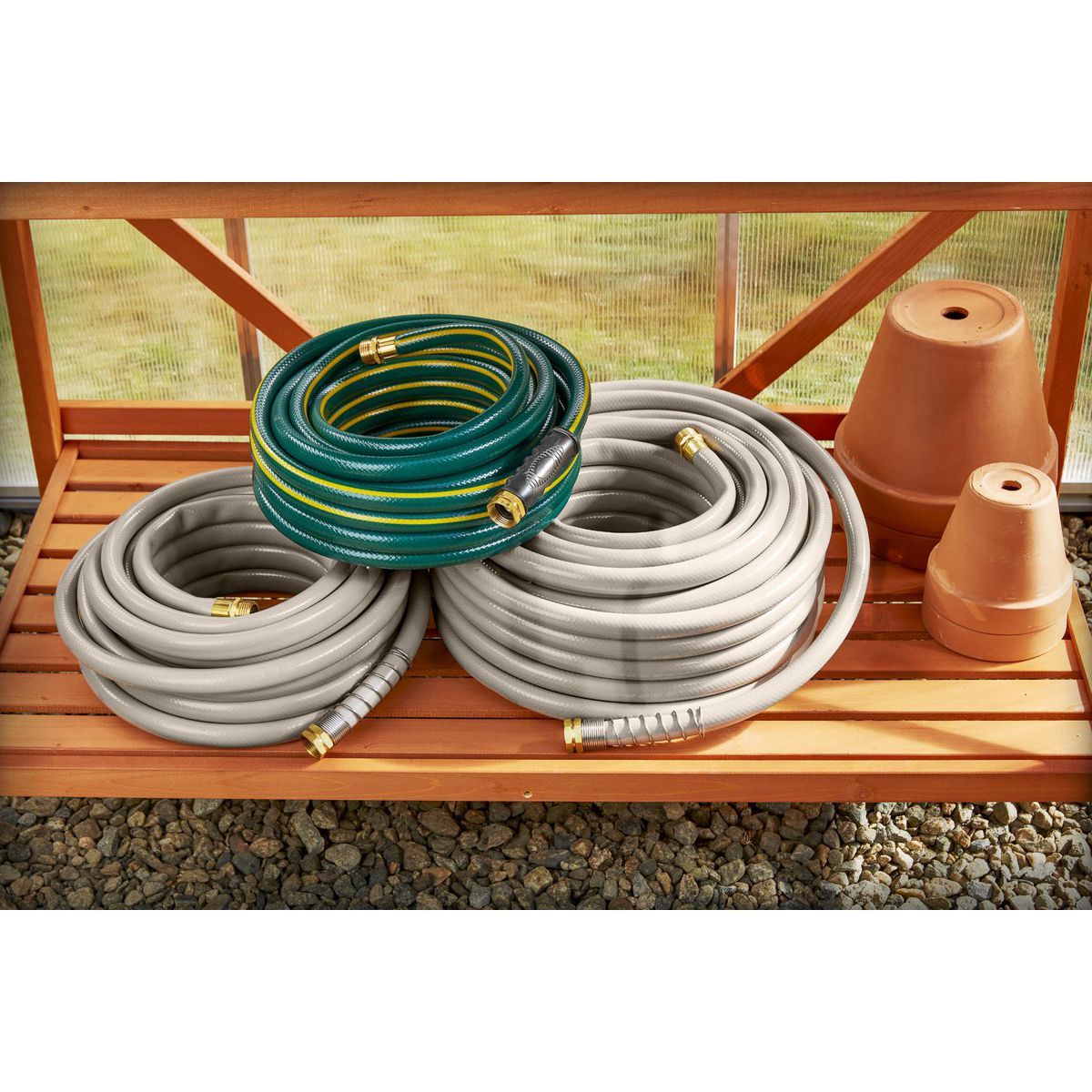 GREENWOOD 100 ft. x 3/4 in. Contractor Garden Hose
