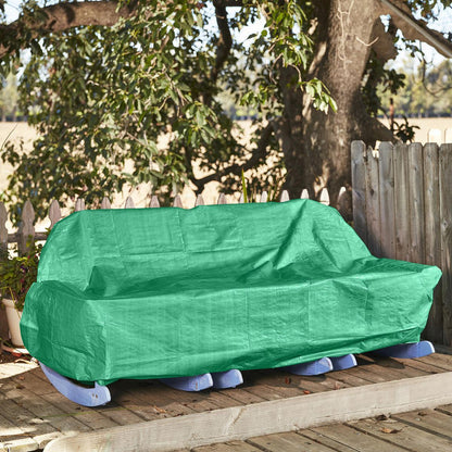 HFT 8 ft. 4 in. x 11 ft. 6 in. Green/Farm All-Purpose/Weather-Resistant Tarp