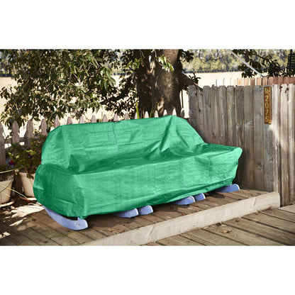 HFT 8 ft. 4 in. x 11 ft. 6 in. Green/Farm All-Purpose/Weather-Resistant Tarp