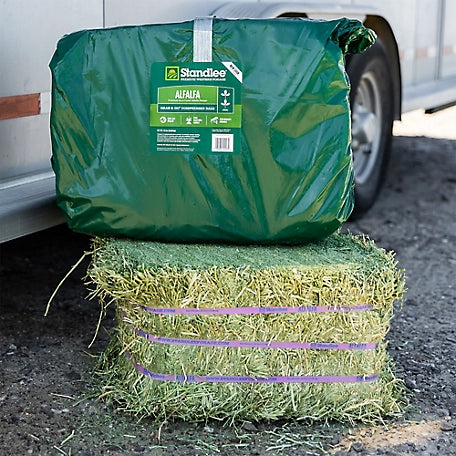 Standlee Premium Western Forage Premium Alfalfa Grab and Go Compressed Hay Bale, 50 lb.