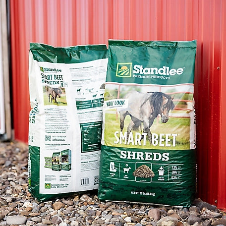 Standlee Premium Products Smart Beet Shreds Beet Pulp Horse Feed, 25 lb. Bag