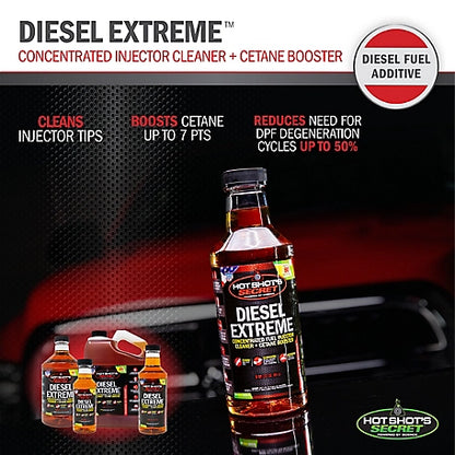 Hot Shot's Secret DIESEL EXTREME Injector Cleaner & Cetane Boost - 64 OZ