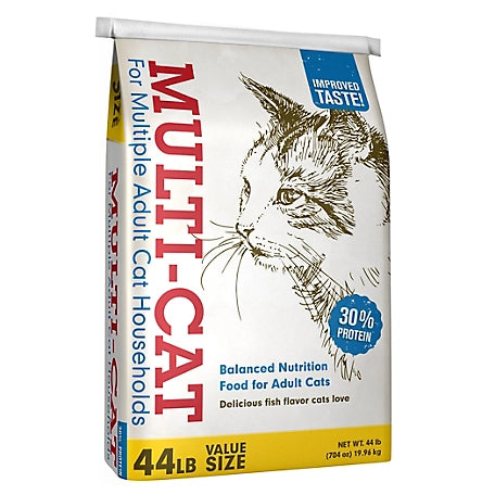 Multi-Cat Adult Chicken and Fish Formula Dry Cat Food