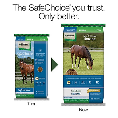 Nutrena SafeChoice Senior Horse Feed, 50 lb.