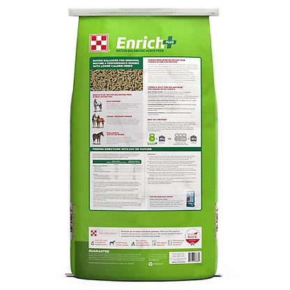 Purina Enrich Plus Ration Balancing Horse Feed, 50 lb. Bag