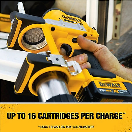 DeWALT 20V Lithium Ion Grease Gun Kit, Battery (4Ah), Charger, Kitbox