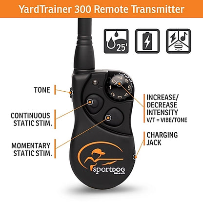 SportDOG YardTrainer 300 Remote Dog Training Collar, 300 yd. Range