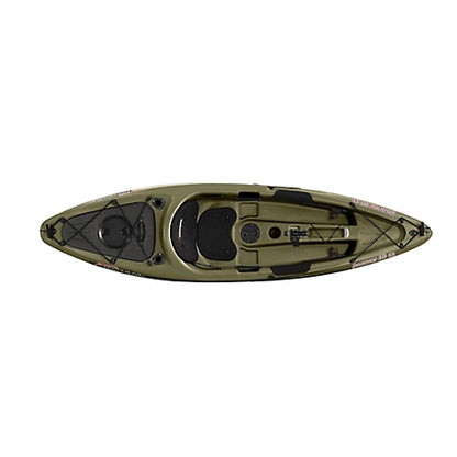 Sun Dolphin Journey 10 ft. Sit-On Angler Kayak with Paddle, Olive