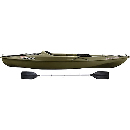 Sun Dolphin Journey 10 ft. Sit-On Angler Kayak with Paddle, Olive