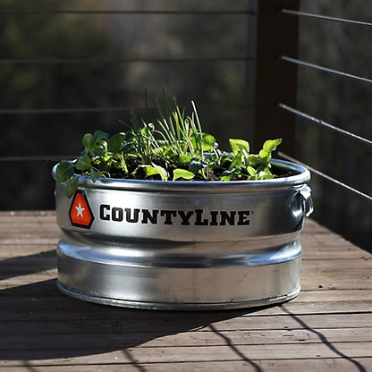 CountyLine 23 gal. Galvanized Utility Stock Tank