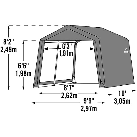 Shelter Logic 10 ft. x 10 ft. x 8 ft. Shed in a Box