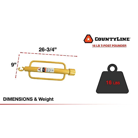 CountyLine T-Post Pounder, YTL-018-906