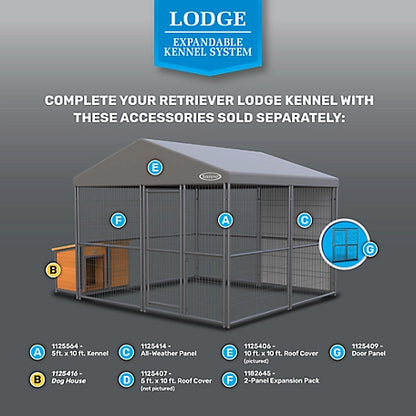 Retriever Lodge Steel Frame Dog House