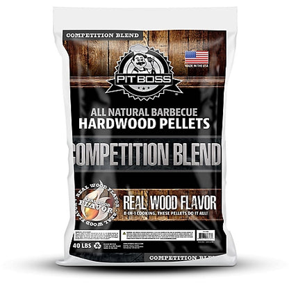 Pit Boss Competition Blend Wood Pellet Fuel, 40 lb