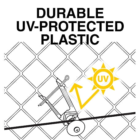 American Farm Works Chain Link Electric Fence Insulators, Yellow