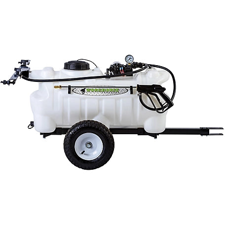 WorkHorse Sprayers 25 gal. Deluxe Trailer Sprayer with 2-Nozzle Breakaway Boom