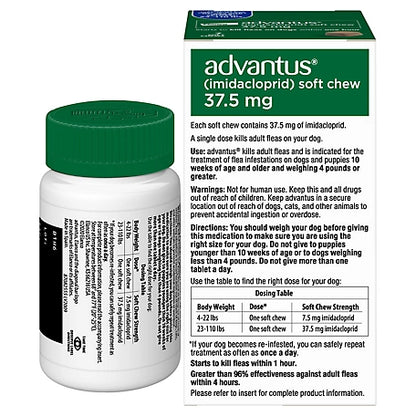 Advantus Flea Control Soft Chews for Large Dogs, 37.5 mg