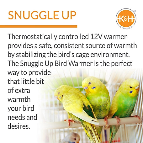 K&H Pet Products Snuggle-Up Bird Cage Warmer, Small/Medium