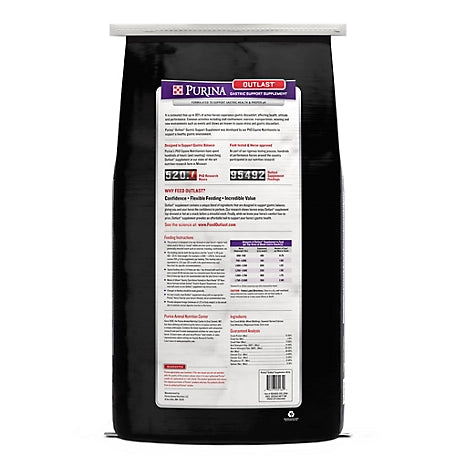 Purina Outlast Gastric Support Horse Supplement, 40 lb. Bag