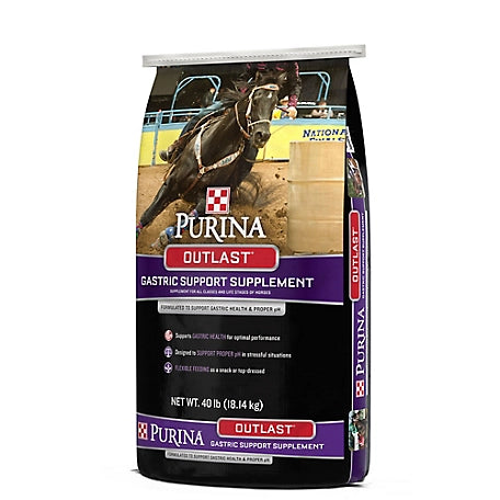 Purina Outlast Gastric Support Horse Supplement, 40 lb. Bag