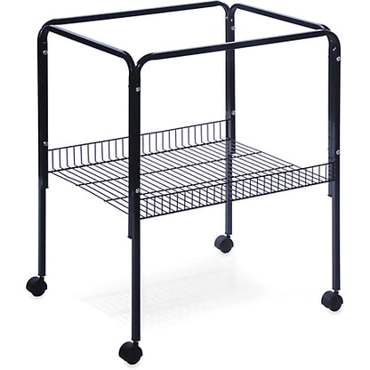 Prevue Pet Products Rolling Bird Cage Stand with Shelf Black