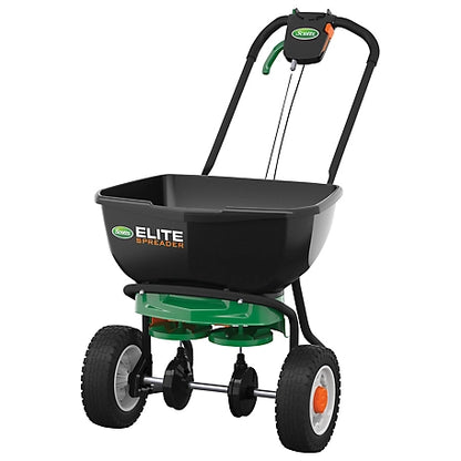 Scotts Elite Spreader for Grass Seed, Fertilizer, Salt and Ice Melt, Holds up to 20,000 sq. ft. of Product