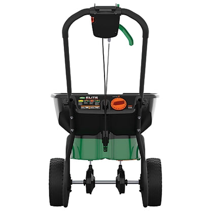 Scotts Elite Spreader for Grass Seed, Fertilizer, Salt and Ice Melt, Holds up to 20,000 sq. ft. of Product