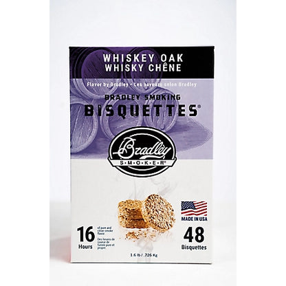 Bradley Smoker Whiskey Oak Flavor Bisquettes, 48-Pack