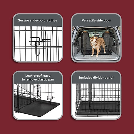 Retriever 2-Door Metal Wire Pet Crate