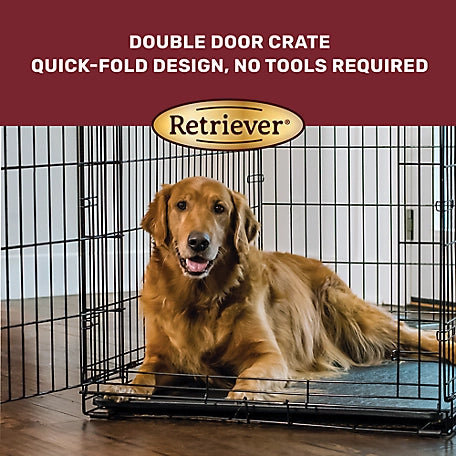 Retriever 2-Door Metal Wire Pet Crate