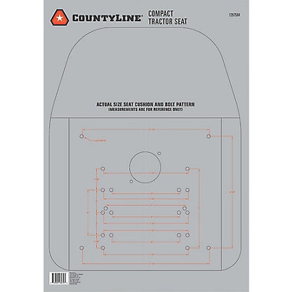 CountyLine 18.5 in. Kubota Tractor Seat