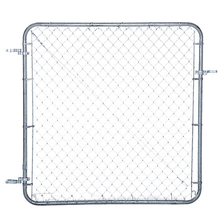 Fit-Right Adjustable Walk Gate Kit - Galvanized - 5 ft H x 26 in. to 72 in. W