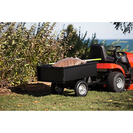 GroundWork Tow Behind Dump Cart, 10 cuft. / 750 lb. Capacity