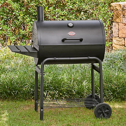 Char-Griller Charcoal Deluxe Barrel Grill, 850 sq. in. Cooking Space