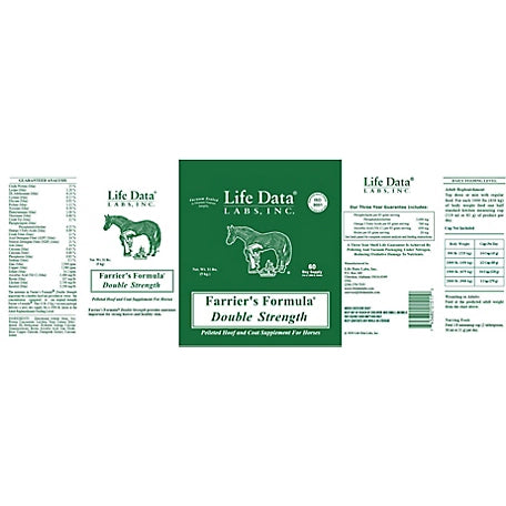 Life Data Labs Farrier's Formula Double Strength Horse Feed Bag, 11 lb.