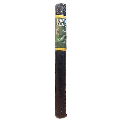 allFENZ 7 ft. x 100 ft. 0.75 in. Mesh Deer Fence, Black