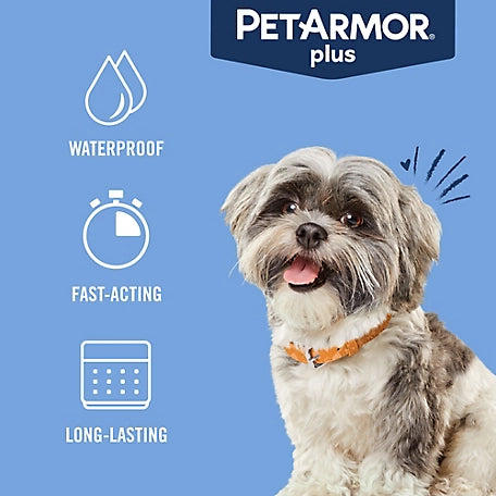 PetArmor Plus Flea and Tick Topical Treatment for Dogs 5-22 lb., 3-Pack