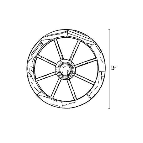 Leigh Country 18 in. Wagon Wheel