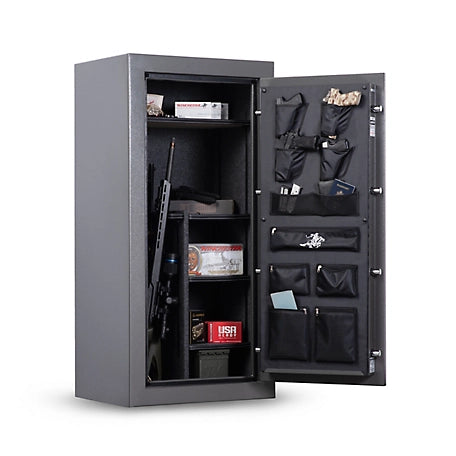 Winchester Safes 26 Long Gun, E-Lock, 45 Min. Fire Rating, Gun Safe, Gray