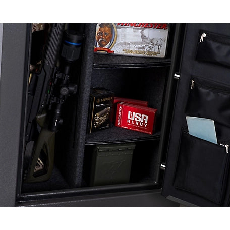 Winchester Safes 26 Long Gun, E-Lock, 45 Min. Fire Rating, Gun Safe, Gray