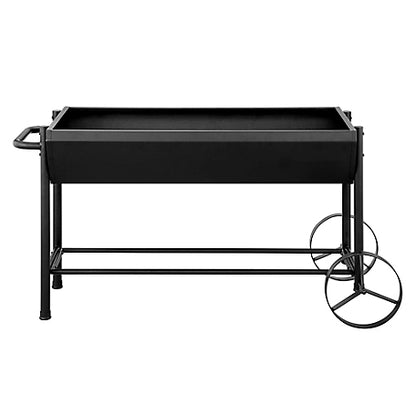 Groundwork Steel Rolling Planter, 49 in. x 23 in.