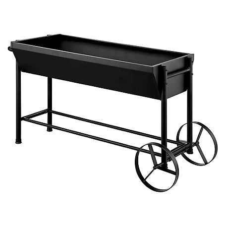 Groundwork Steel Rolling Planter, 49 in. x 23 in.