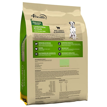 4health with Wholesome Grains Adult Lamb and Rice Formula Dry Dog Food