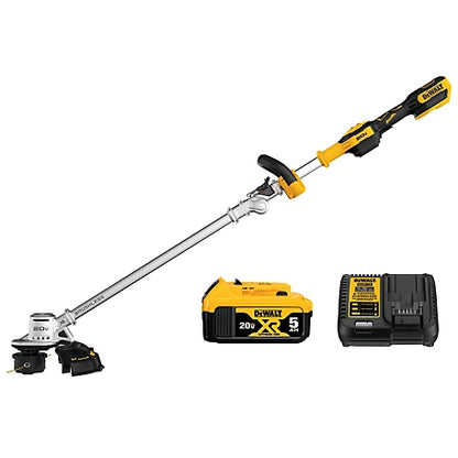 DeWALT DCST922P1 14 in. Cordless 20V MAX Brushless String Trimmer Kit, (1) 5Ah Battery and Charger Included