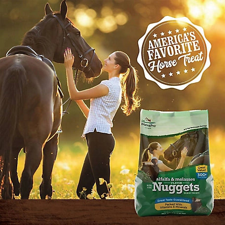 Manna Pro Alfalfa and Molasses Nugget Horse Treats, 4 lb.