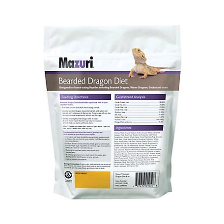 Mazuri Bearded Dragon Food, 8 oz. Pouch